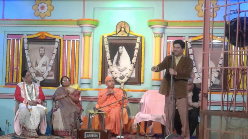 Mr.S.C Dubey life Coach was invited to speak on Ma Sharada on her janmo tithi at Ramkrishna math.